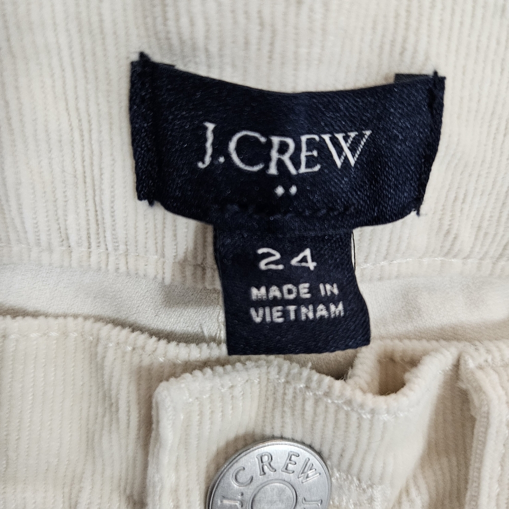 NWOT J.Crew Corduroy Full-length Essential Straight Pants Size 24 - Picture 6 of 11